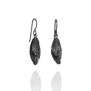 Raven Oxidized Silver Earrings (Raven 101 OX)