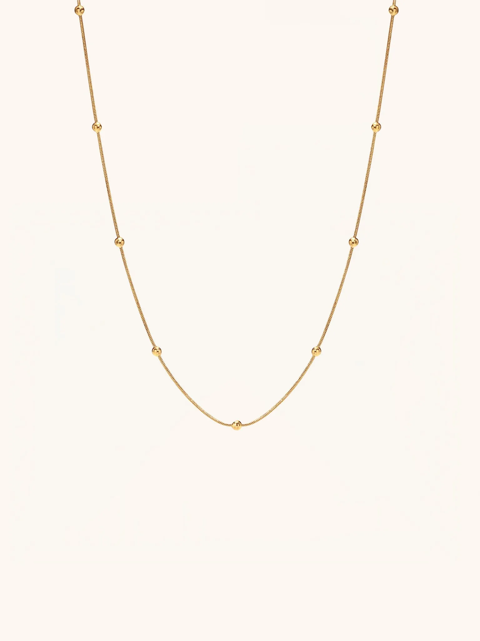 Rhea Satellite Snake Chain Necklace