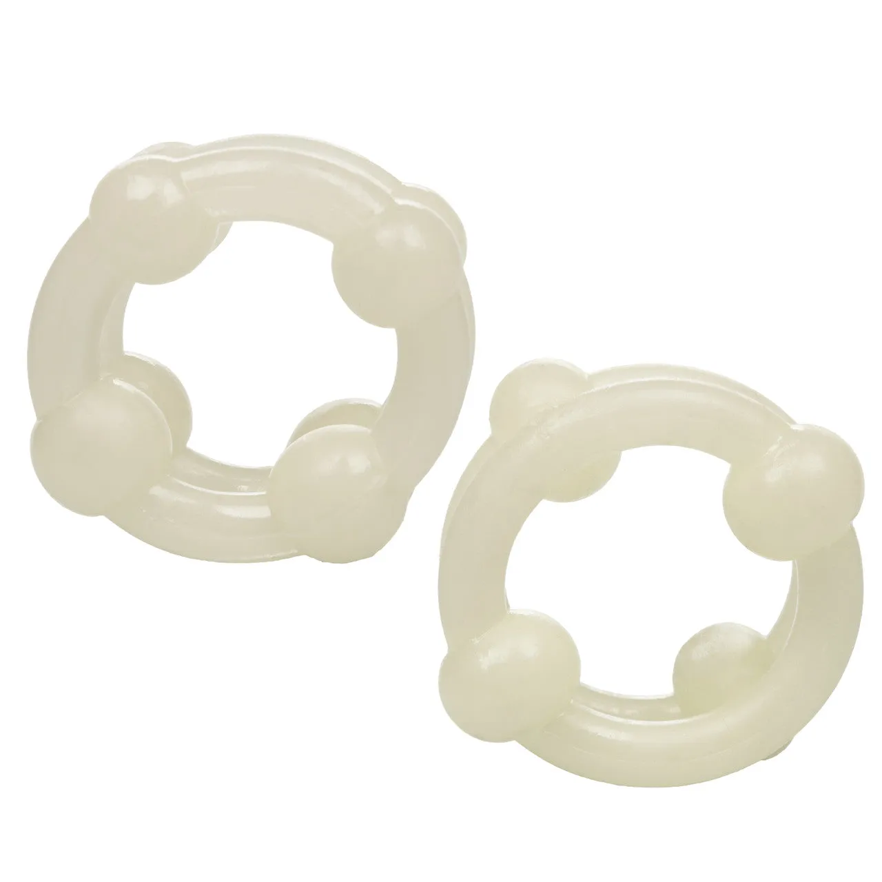 Rings! Island Rings Double Stacker Cock Rings (2 piece set) - Clear