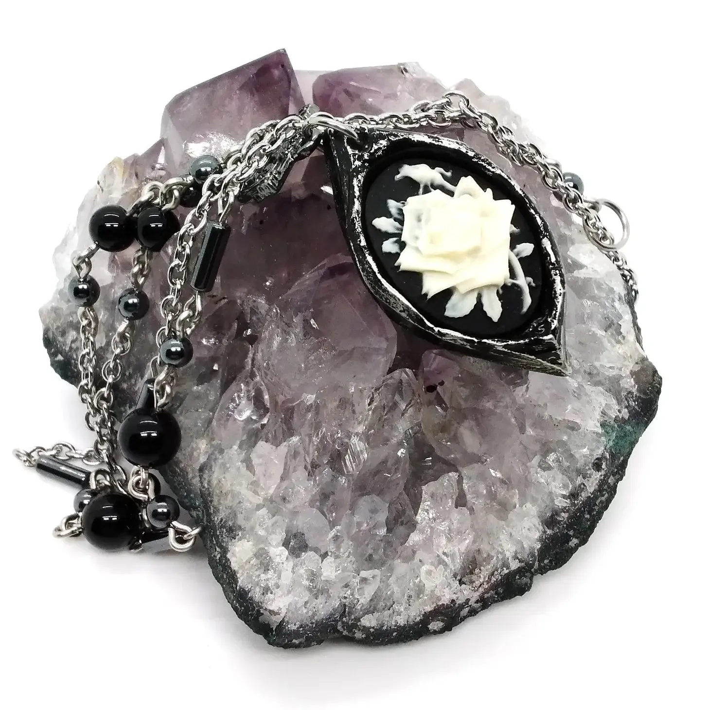 Rose Cameo Necklace