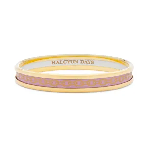 Skinny Chain Pale Pink & Gold Enamel Bangle