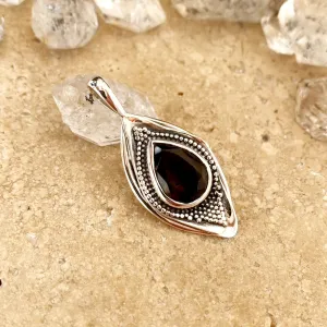 Smoky Quartz Seed Pod Design Pendant - Zari