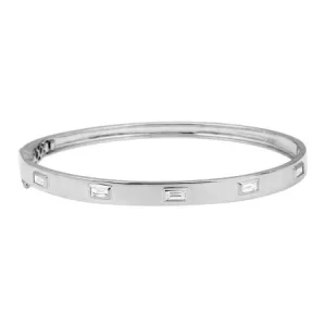 Spaced Diamond Baguettes Bangle