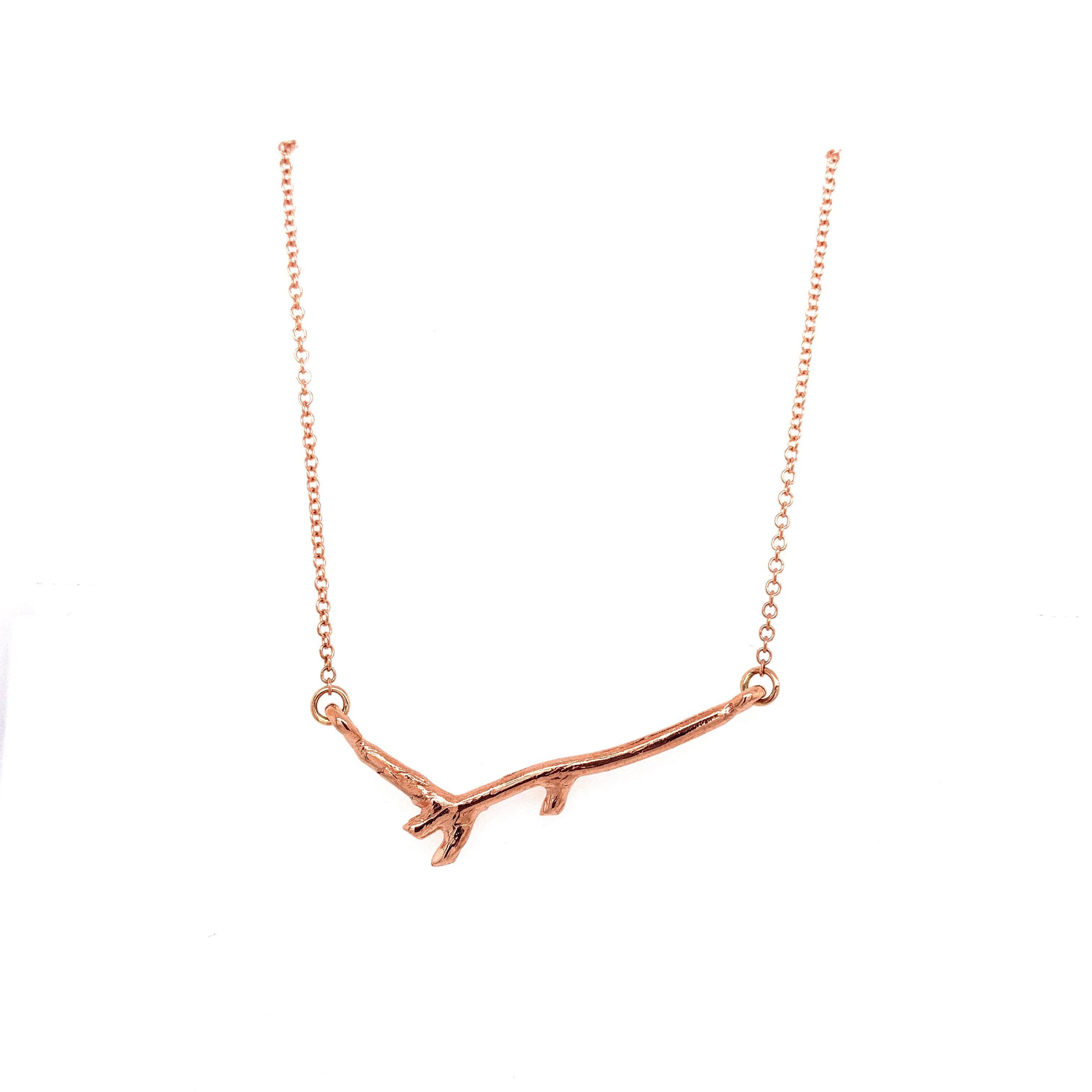 Tadgh Óg 9ct Rose Gold Branch Pendant