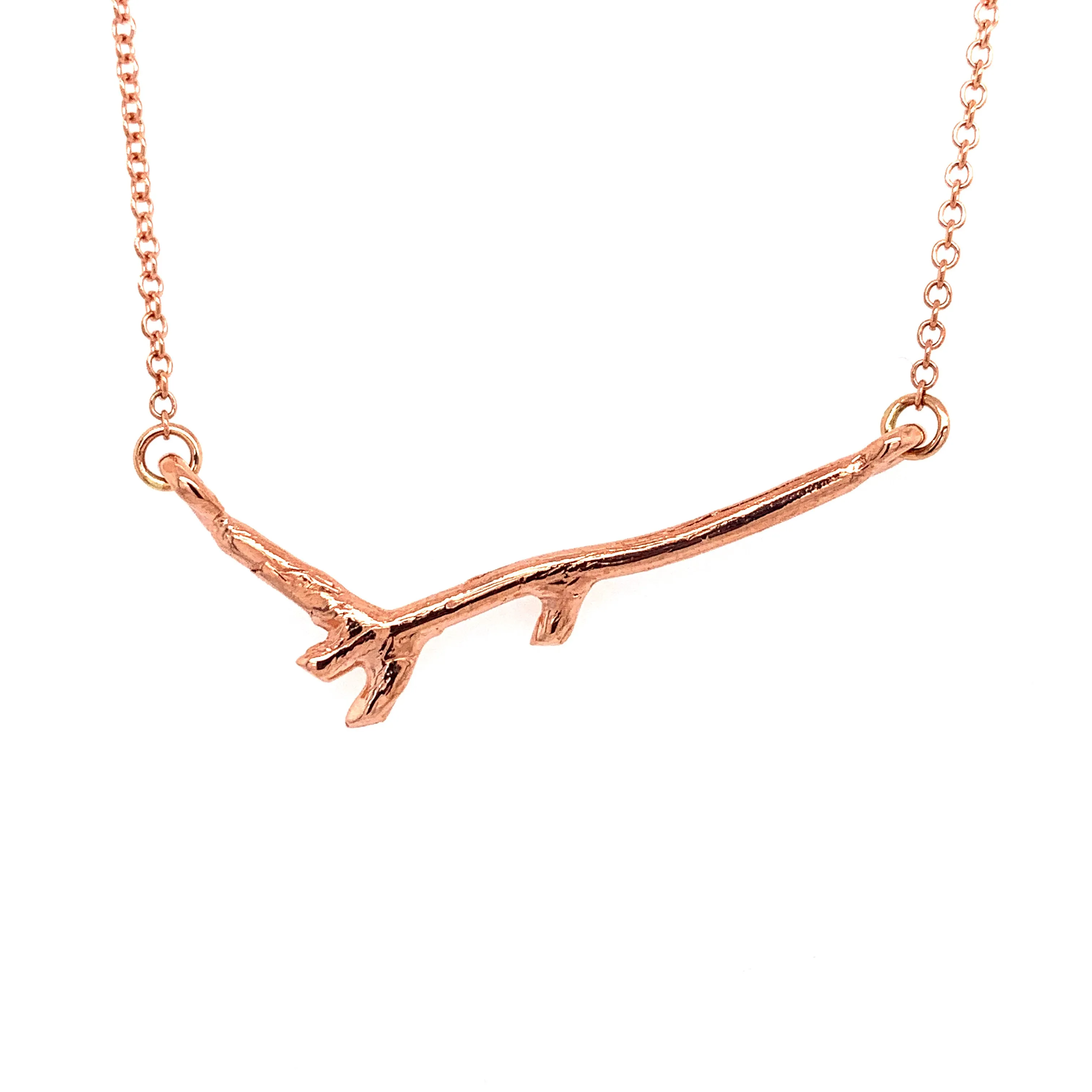 Tadgh Óg 9ct Rose Gold Branch Pendant