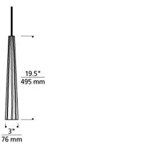 Tech Lighting 700 Zenith Small Pendant with Monopoint System