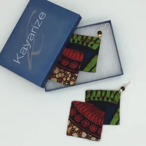 The Kidjo Majestic Drops African Print Earrings