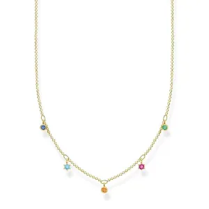 Thomas Sabo Necklace Colourful stones, gold