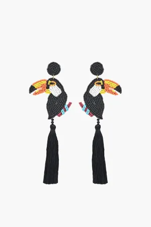 Toucan Paradise Beaded Earrings