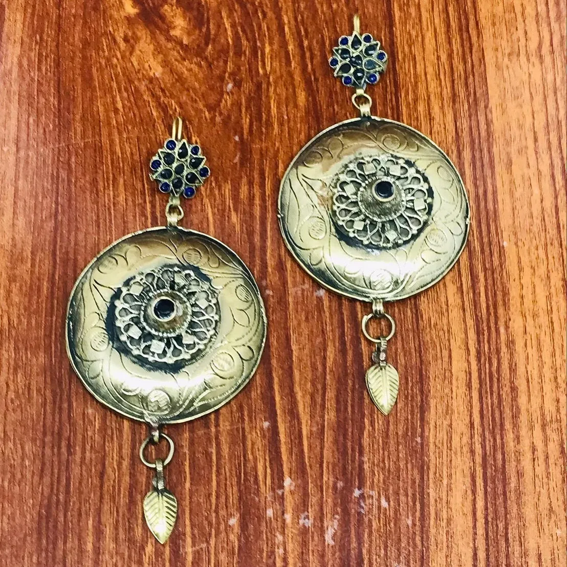 Turkmen Vintage Massive Dangle Earrings