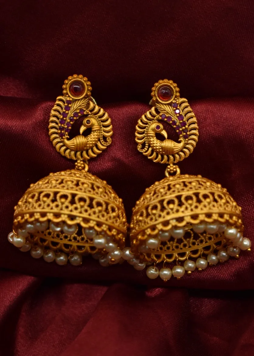 UNIQUE PEACOCK DESIGNER JHUMKI