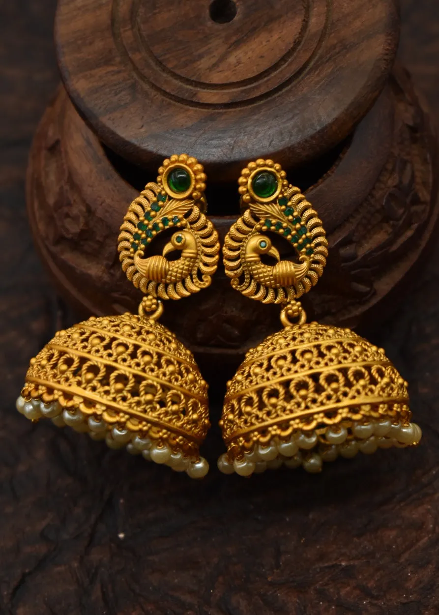 UNIQUE PEACOCK DESIGNER JHUMKI