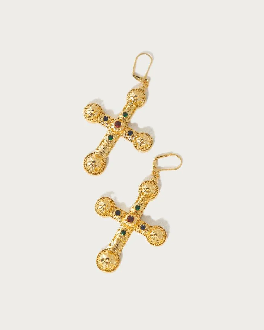 XL Cross Earrings